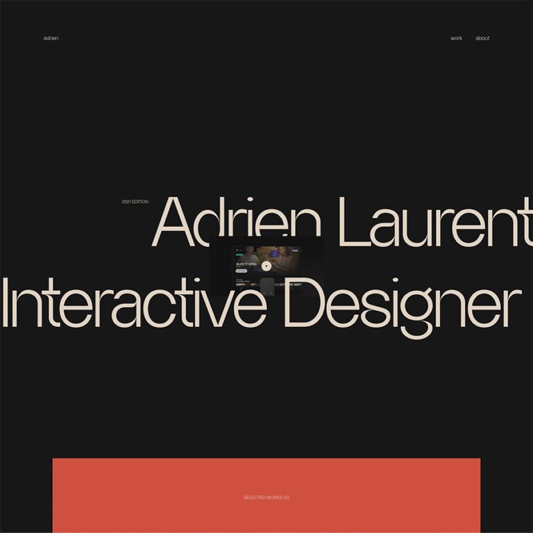 Adrien Laurent Website